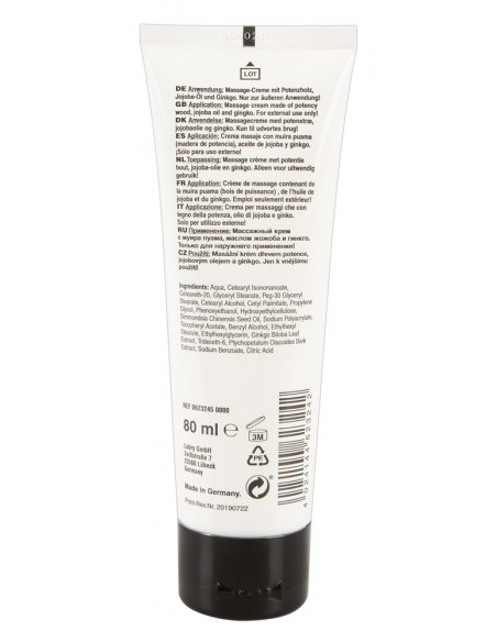 Stahlhart Penis Cream 80 Ml Crema Per Il Massaggio Del Pene