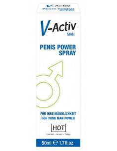 V-Activ Penis Power Spray 50Ml Spray Uomo Stimolante Erezione Potenza E Durata Hot