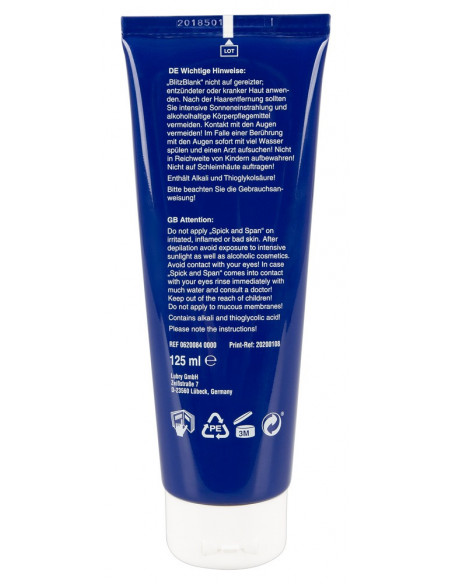 Crema Depilatoria Blitzblank Shaving Cream 125Ml