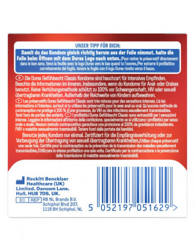 Durex Gefühlsecht 3 pcs
