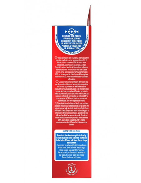 Durex Gefühlsecht Slim Fit 10
