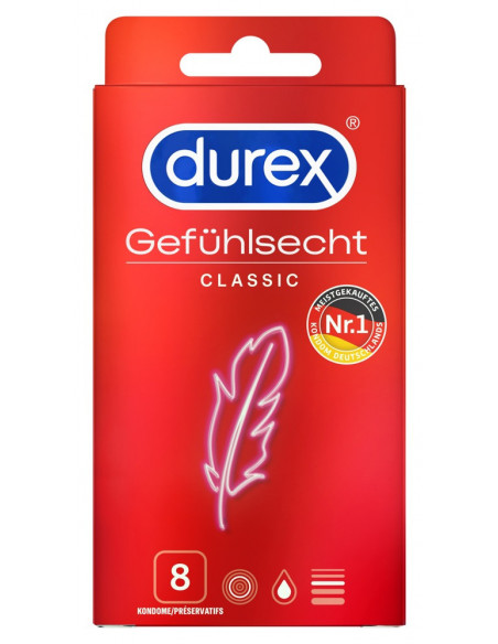 Durex Gefühlsecht Classic 8pcs - Durex - trasparente (cod. 243)