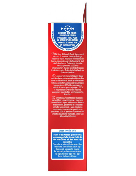 Durex Gefühlsecht Classic 8pcs - Durex - trasparente (cod. 243)