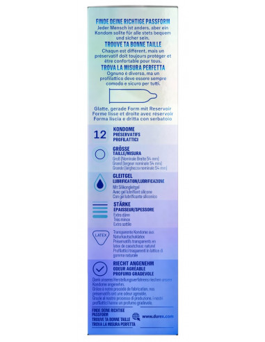 Durex Invisible extra dünn x12
