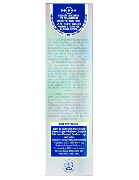 Durex Invisible extra dünn x12