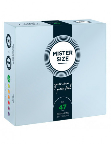 Mister Size 47mm pack of 36