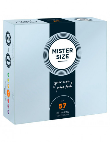 Mister Size 57mm pack of 36