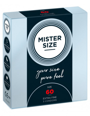 Mister Size 60mm pack of 3