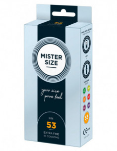 Mister Size 53mm pack of 10 2