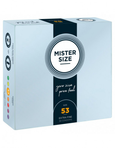 Mister Size 53mm pack of 36