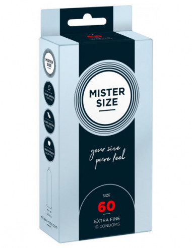 Mister Size 60mm pack of 10