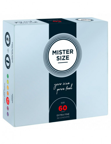 Mister Size 60mm pack of 36