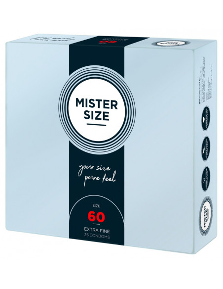 Mister Size 60mm pack of 36
