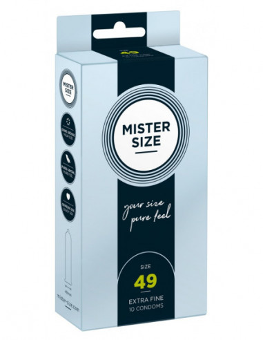 Mister Size 49mm pack of 10