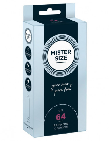 Mister Size 64mm pack of 10