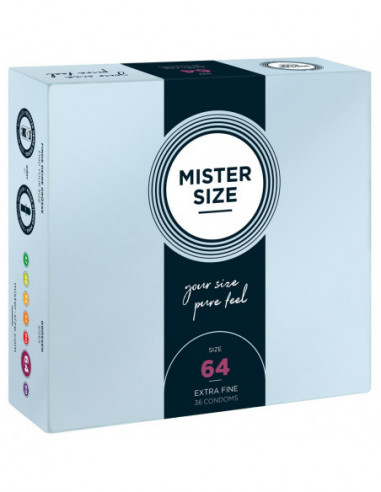 Mister Size 64mm pack of 36