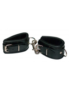Leather Handcuffs padded 2
