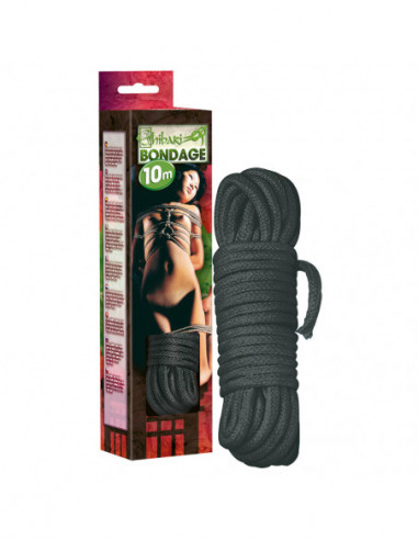 Bondage rope 10 m black