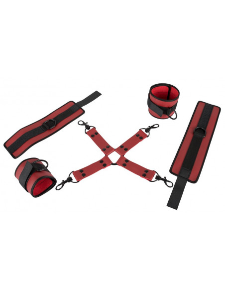 Bondage Set red/black - Bad Kitty - rosso (cod. 79)
