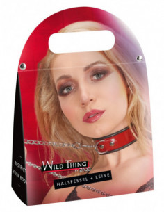 Leather Collar and Leash - Wild Thing by Zado