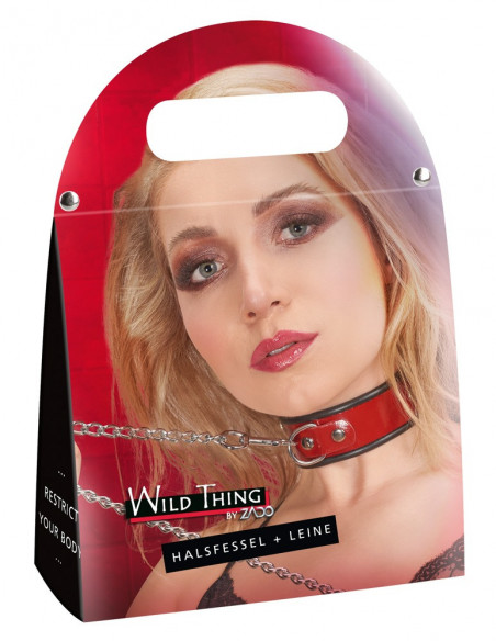 Leather Collar and Leash - Wild Thing by Zado