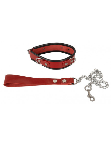 Leather Collar and Leash - Wild Thing by Zado