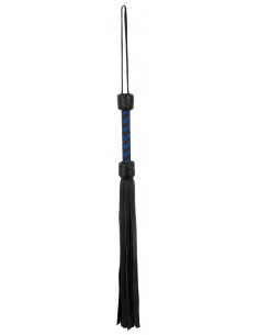 Leather flogger black/royal 2
