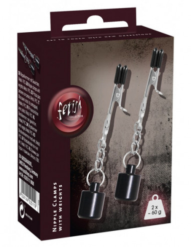 Nipple Clamps with 60g weights