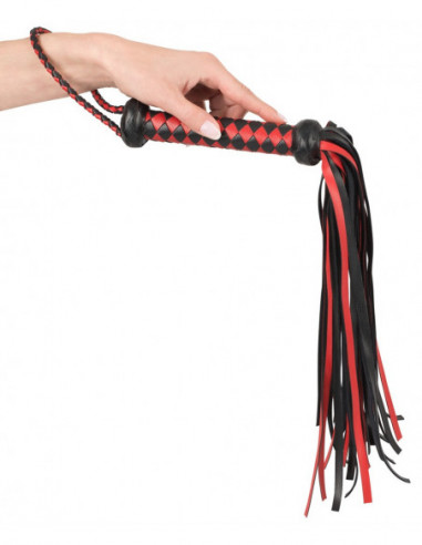 Bad Kitty Flogger red and black Frusta
