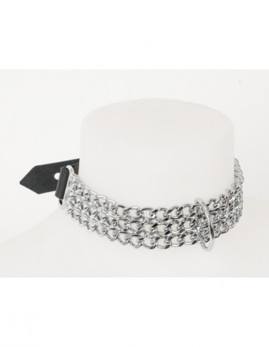 Leder Halsfessel Kette