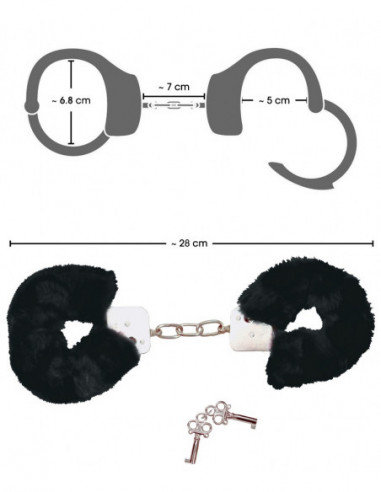 Handcuffs black - Bad Kitty - Nero (cod. 258)