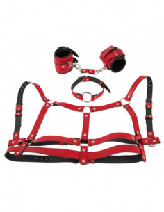 Bad Kitty Harness Set red 2