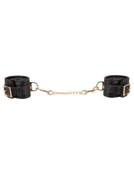 Leather Handcuffs gold