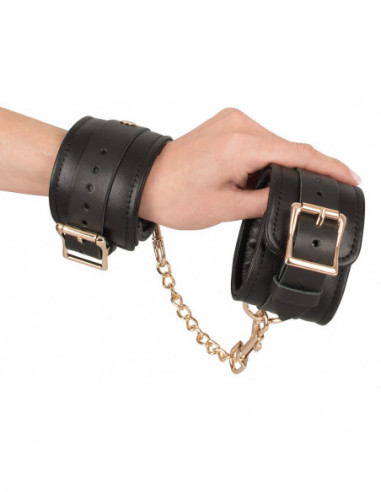 Leather Handcuffs gold