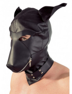 Imitation leather dog mask 2