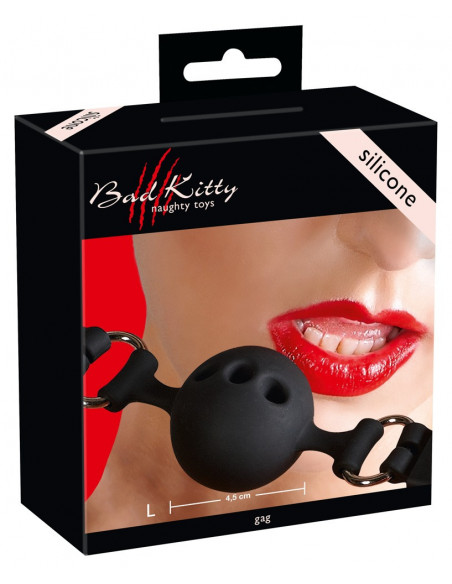 Gag Silicone - Bad Kitty - Nero (cod. 251)