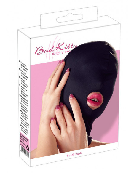 Head mask mouth black BK