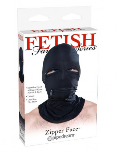 FFS Zipper Face Hood Black