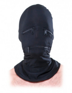 FFS Zipper Face Hood Black 2