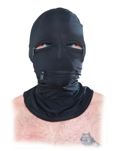 FFS Zipper Face Hood Black