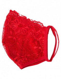 Mask with Lace red 2