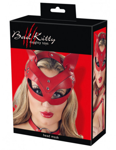 Bad Kitty Cat Mask red