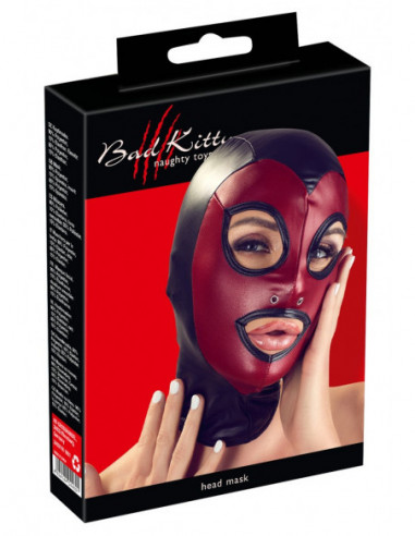 Bad Kitty Head Mask red