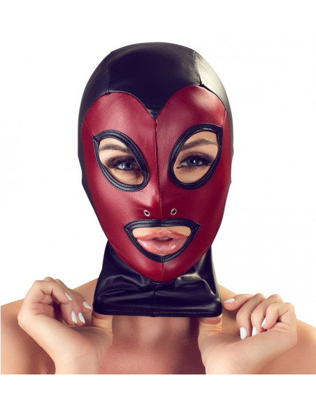 Bad Kitty Head Mask red