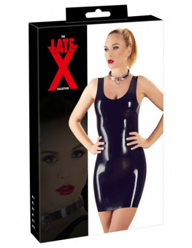 Latex Mini Dress L - Late X - Nero