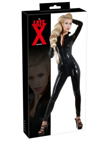Latex Catsuit black XL - Late X -...