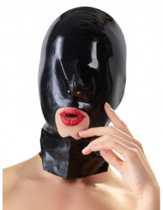 Latex Head Mask black 2