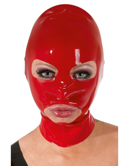 Latex Head Mask red