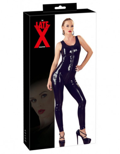 Latex Catsuit black XL - Late X -...