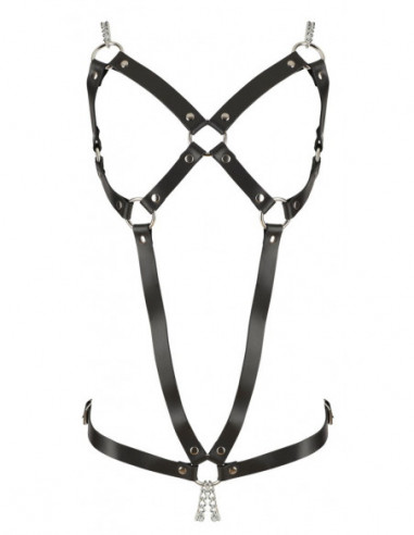 Leather Harness 2 Chains S-L